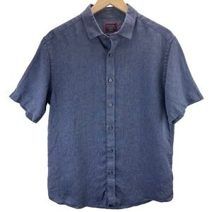 Untuckit Aurajo Linen Shirt Men's Size M Wrinkle Resistant Slim Fit Button Down